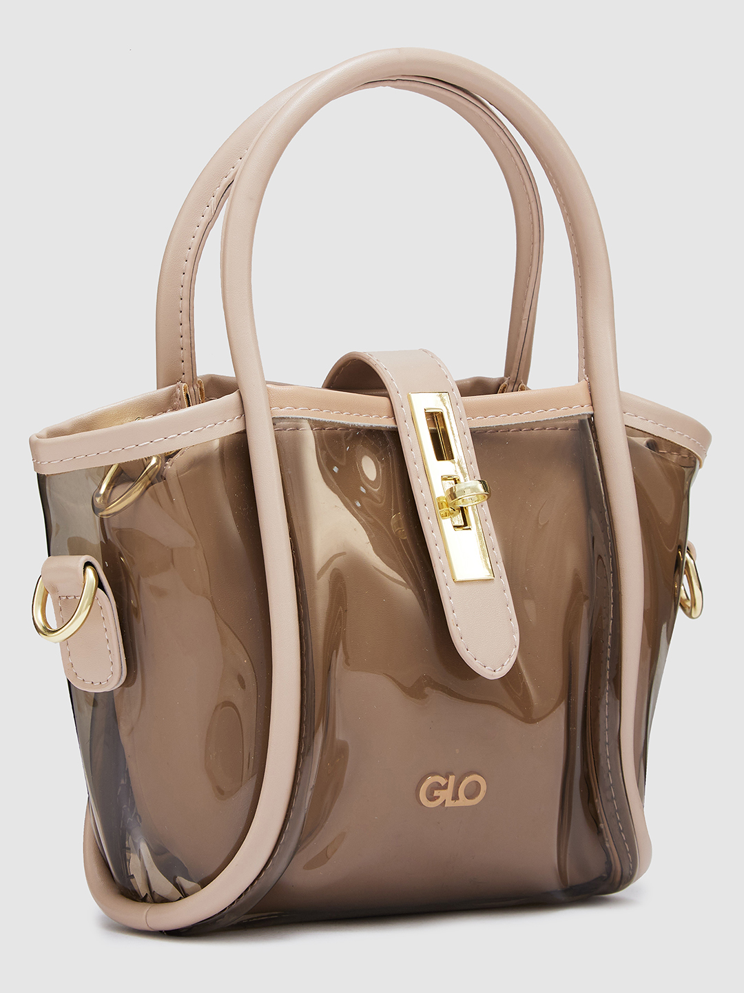 Globus Women Brown Solid Party Handheld Bag