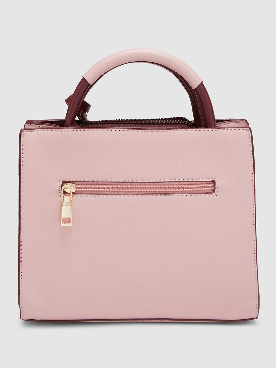 Globus Women Dusty Pink Solid Casual Handheld Bag