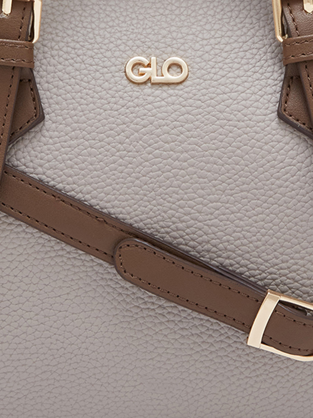 Globus Women Dark Grey Textured Casual Handheld Bag