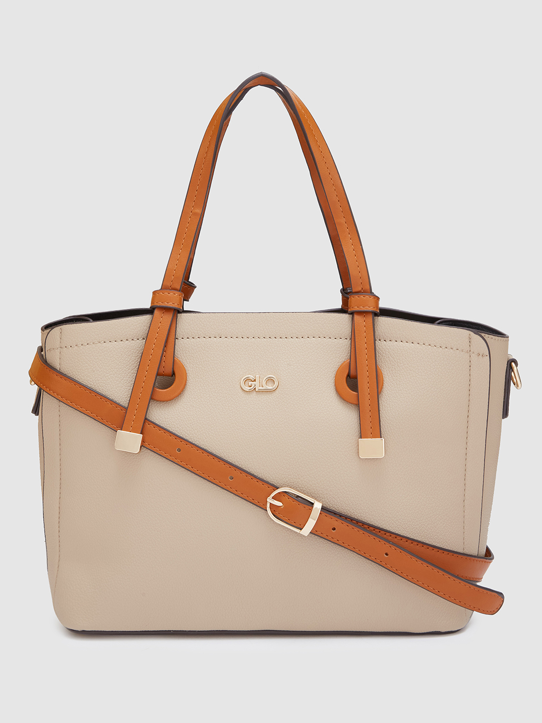 Globus Women Brown Textured Casual Handheld Bag