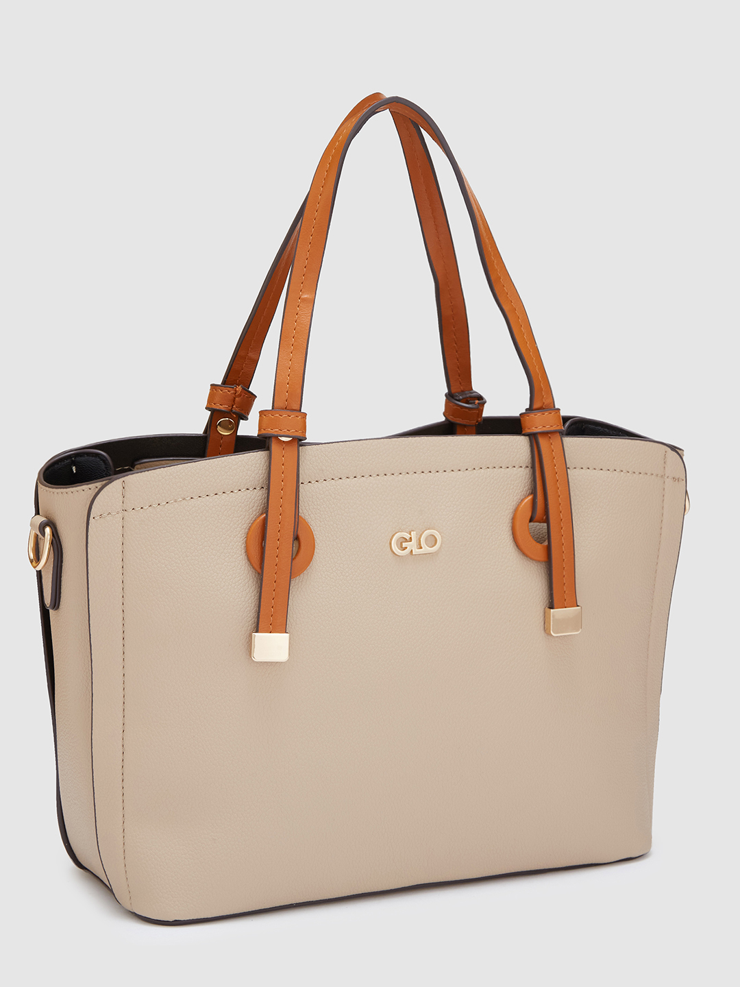 Globus Women Brown Textured Casual Handheld Bag