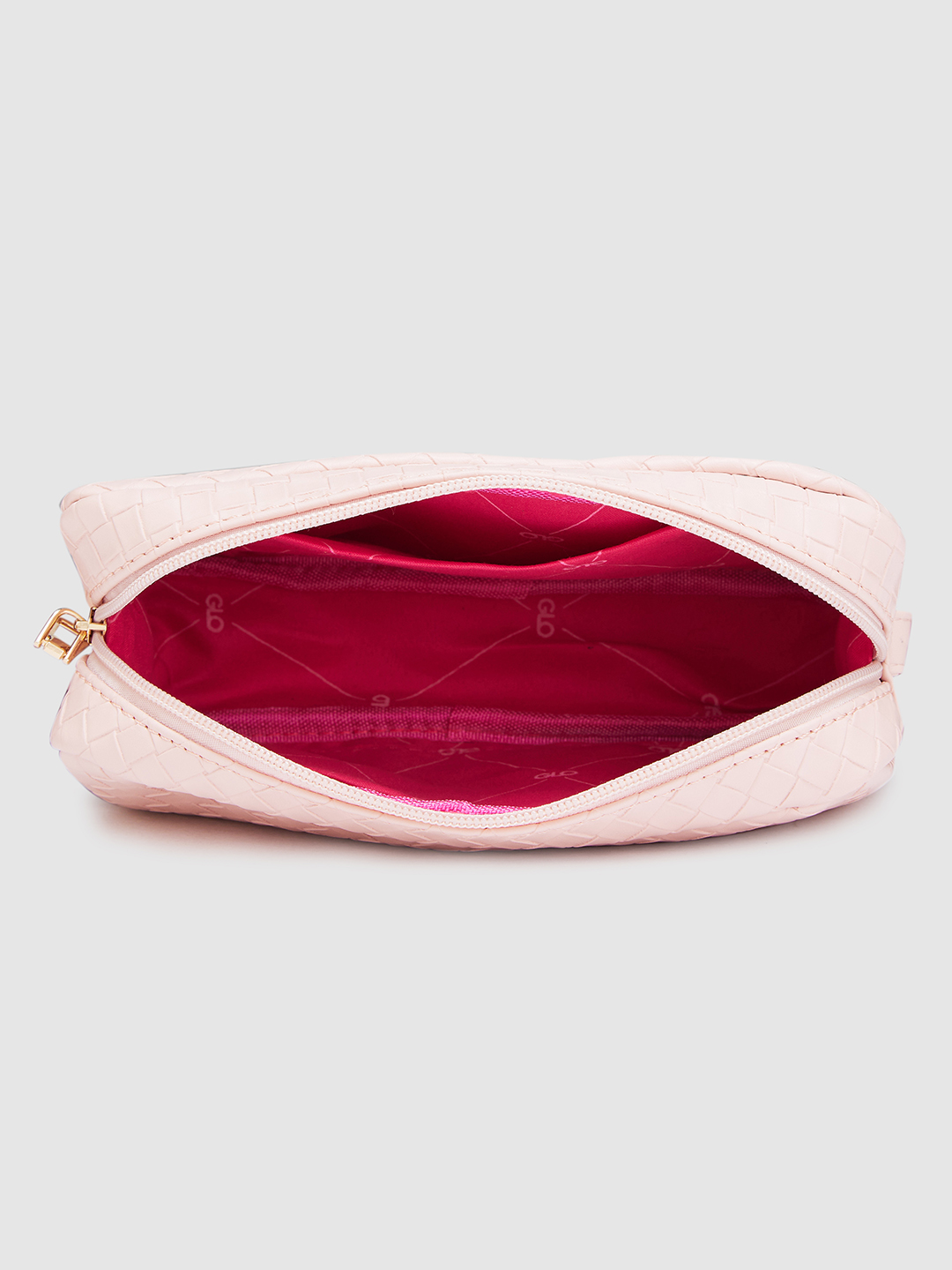 Globus Women Dusty Pink Textured Casual Sling Bag