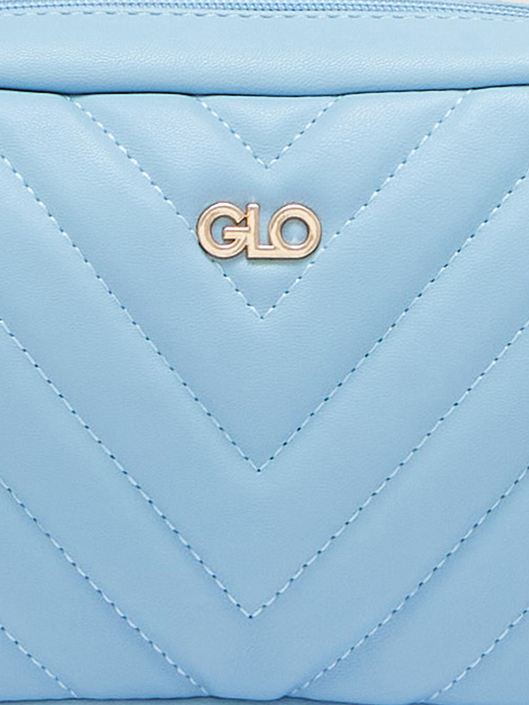 Globus Women Iceberg Blue Textured Casual Sling Bag