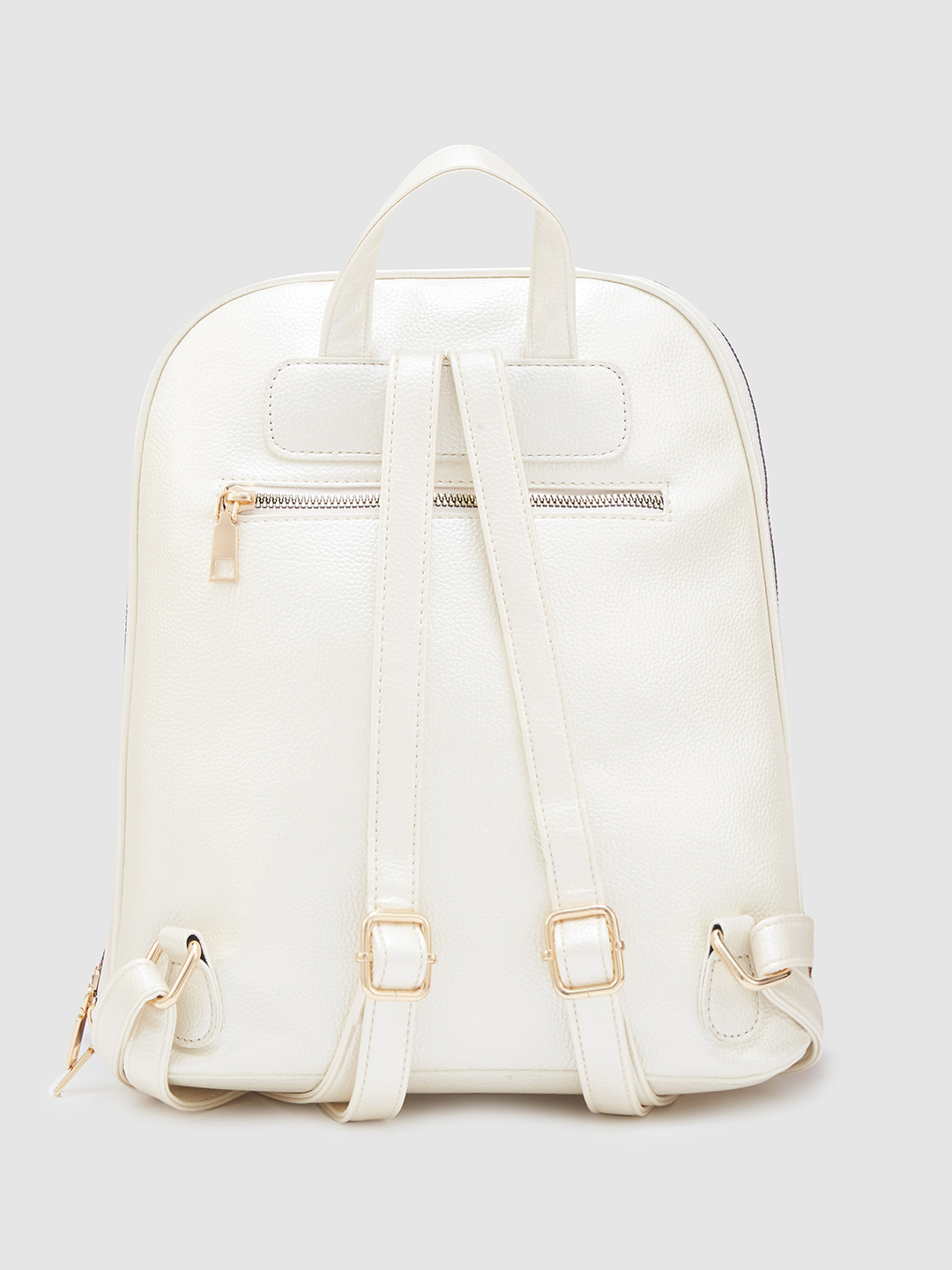 Globus Women Ivory Solid Smart Casual Backpack