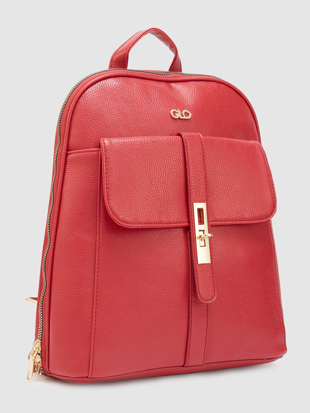 Globus Women Red Solid Smart Casual Backpack
