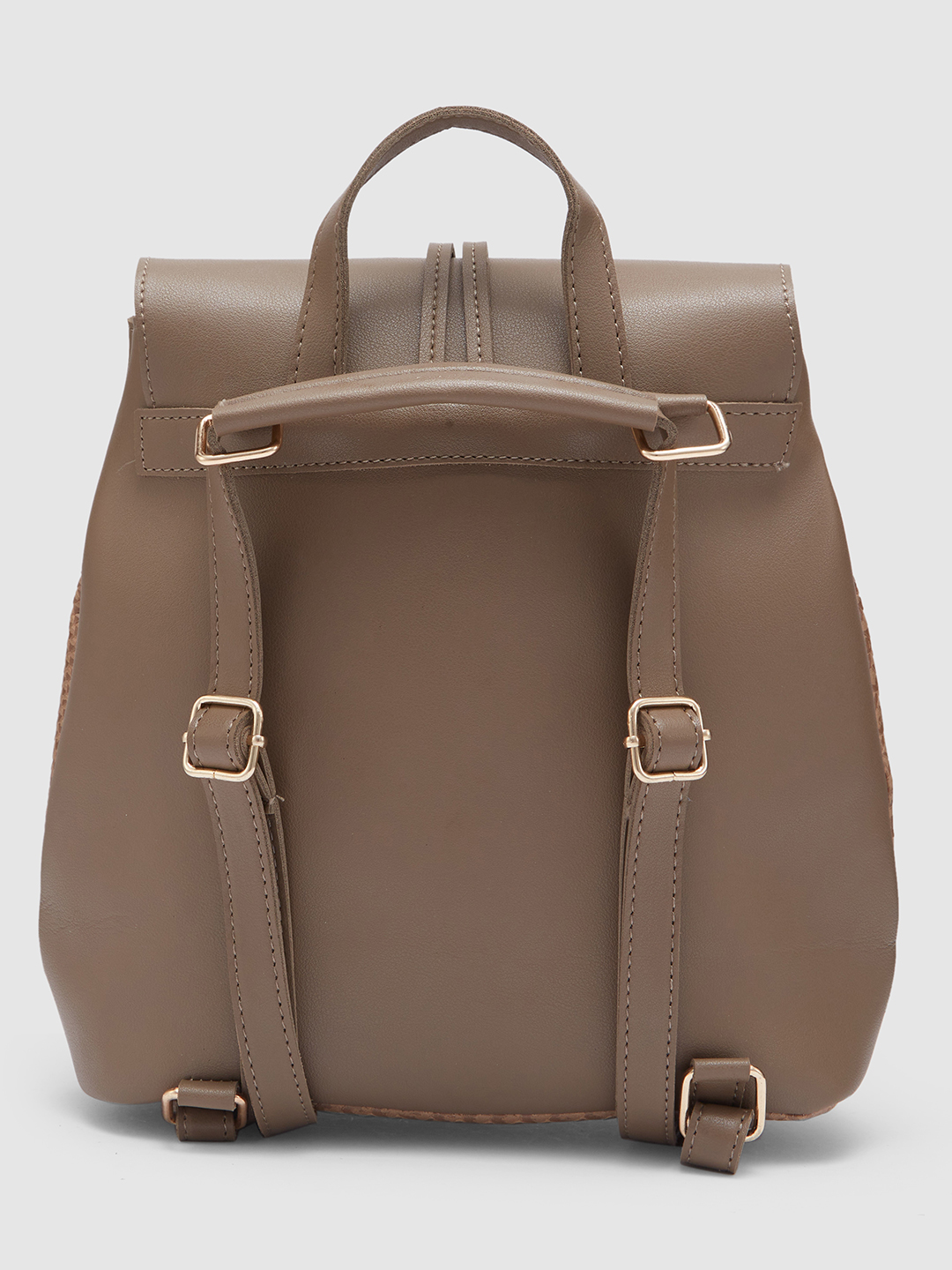 Globus Women Brown Textured Backpack