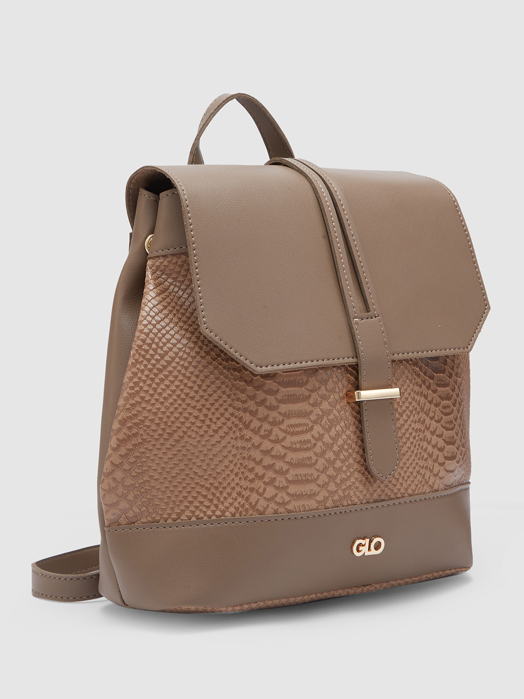 Globus Women Brown Textured Backpack