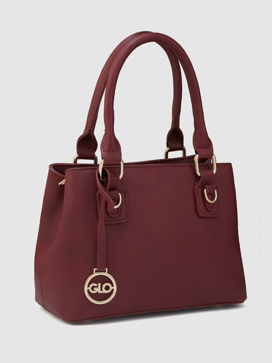 Globus Women Maroon Solid Casual Handheld Bag