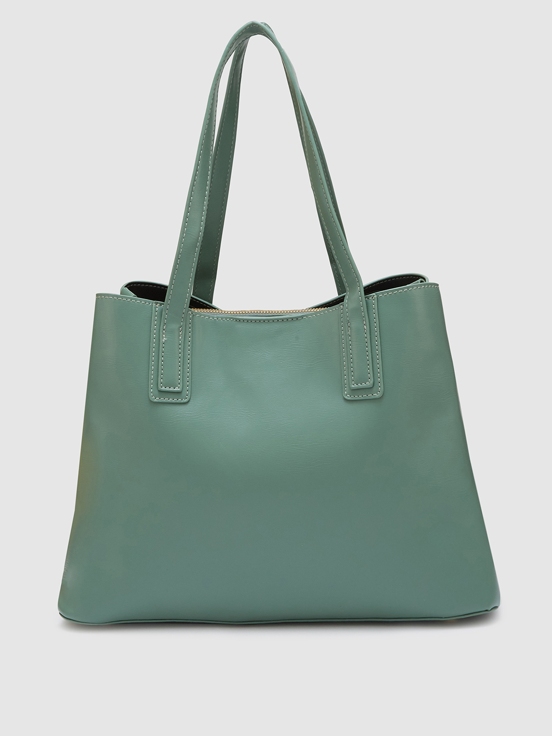 Globus Women Sage Green Solid Casual Handheld Bag