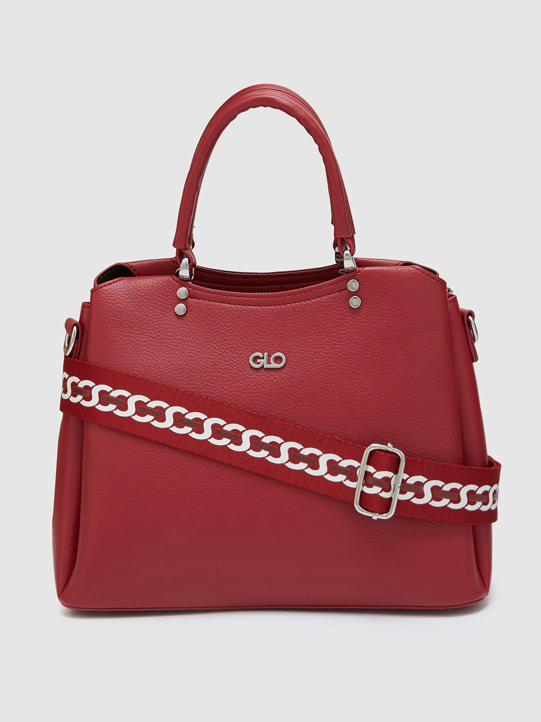 Globus Women Red Textured Casual Handheld Bag