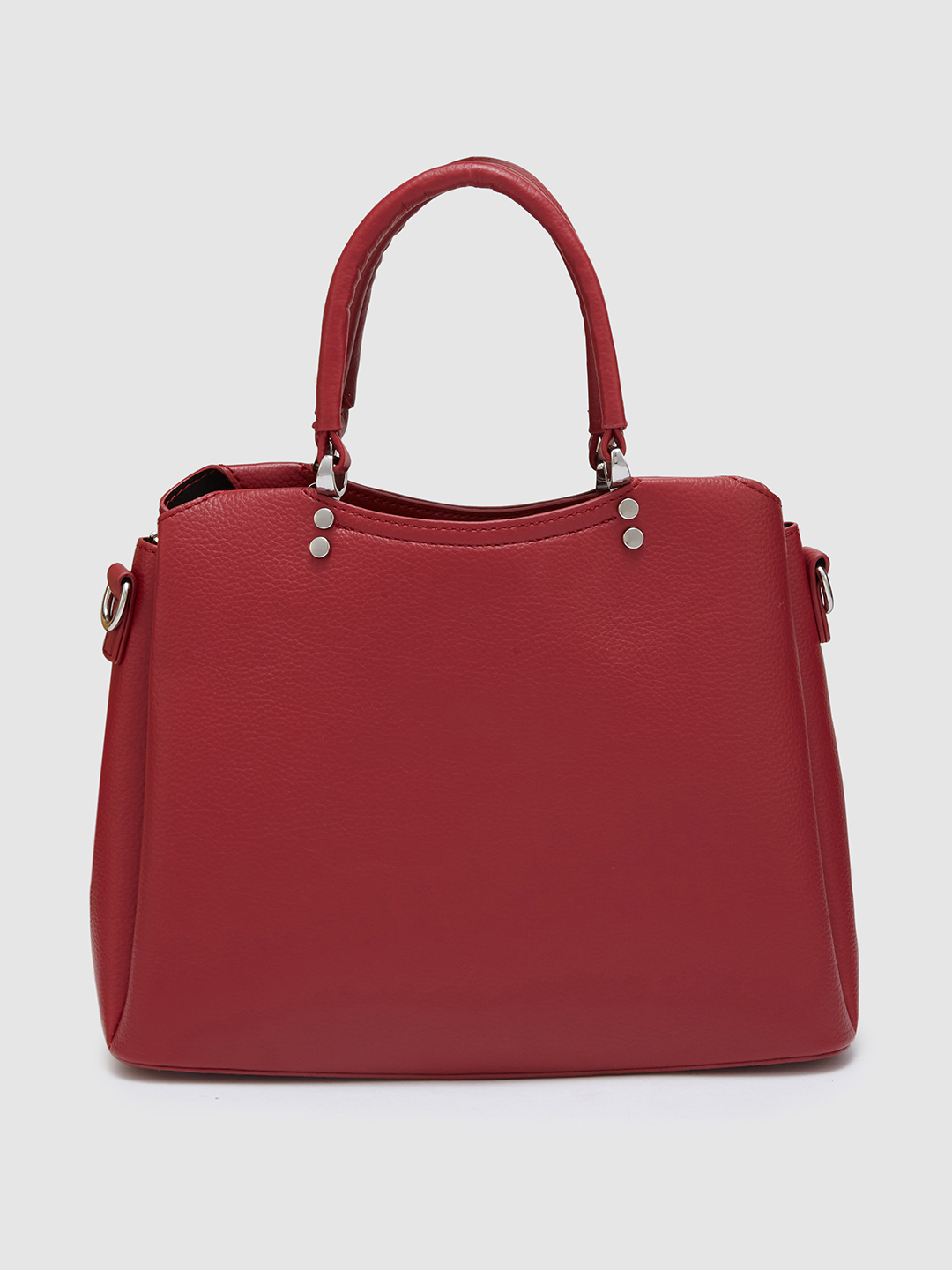 Globus Women Red Textured Casual Handheld Bag