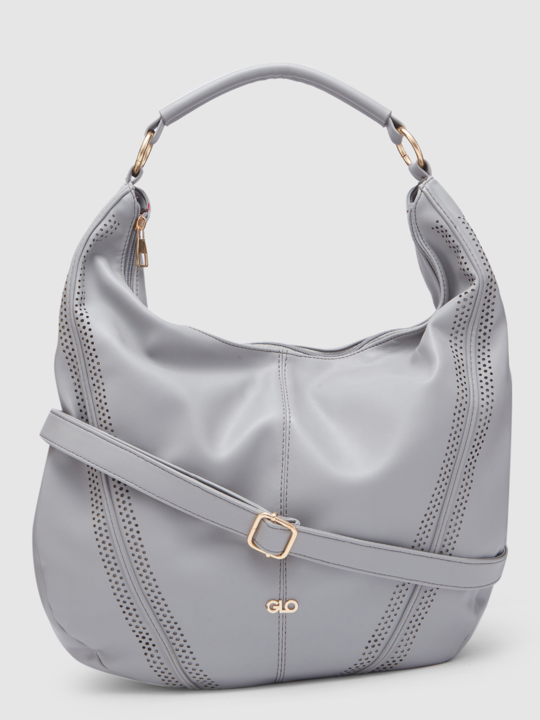 Globus Women Grey Solid Hobo Bag