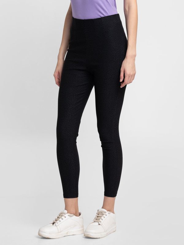 Globus Black Skinny Fit Trousers