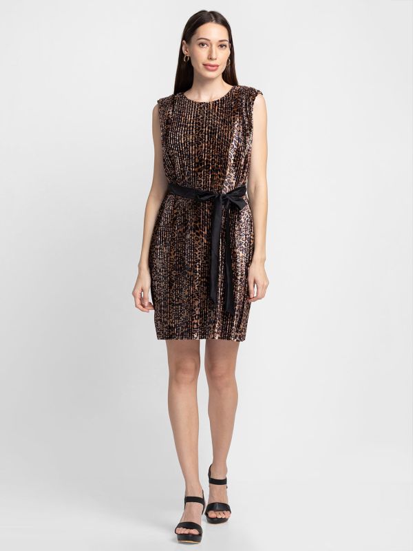 Globus Multi Brown Printed Dress