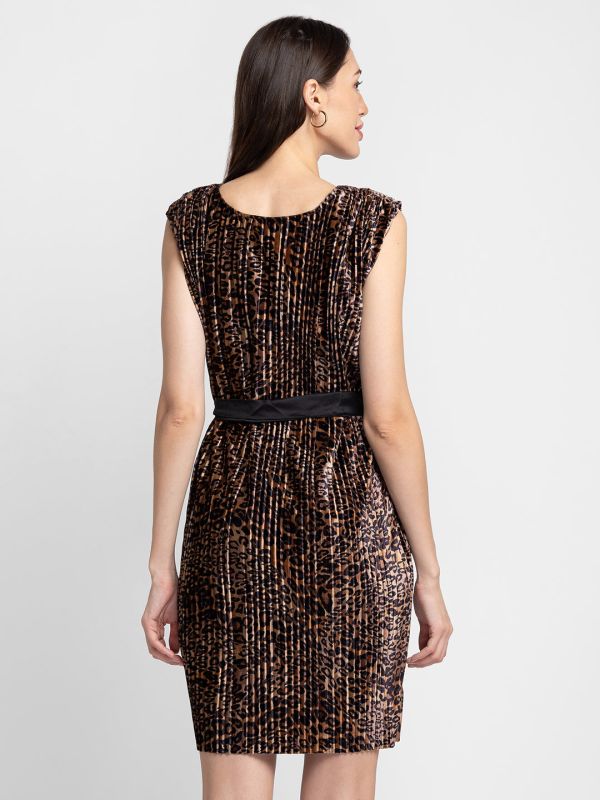 Globus Multi Brown Printed Dress