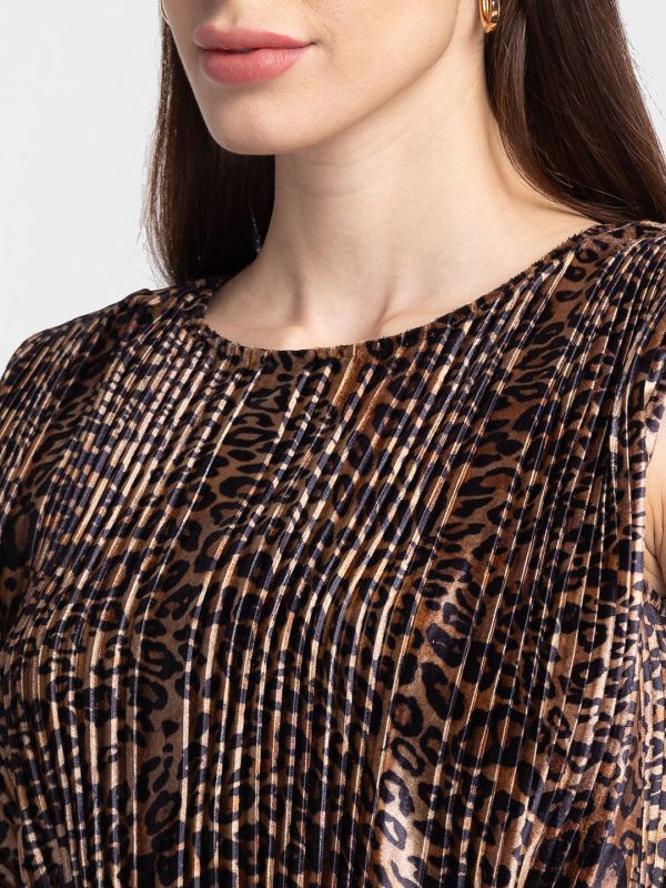 Globus Multi Brown Printed Dress