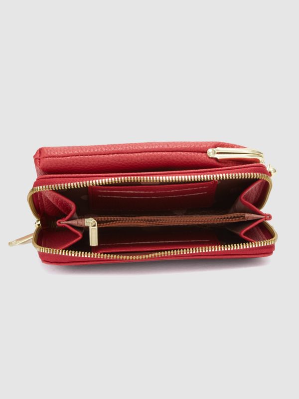 Globus Women Red Textured Casual Sling Bag