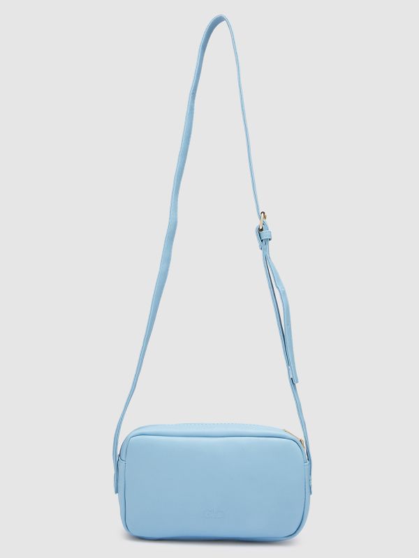 Globus Women Iceberg Blue Textured Casual Sling Bag