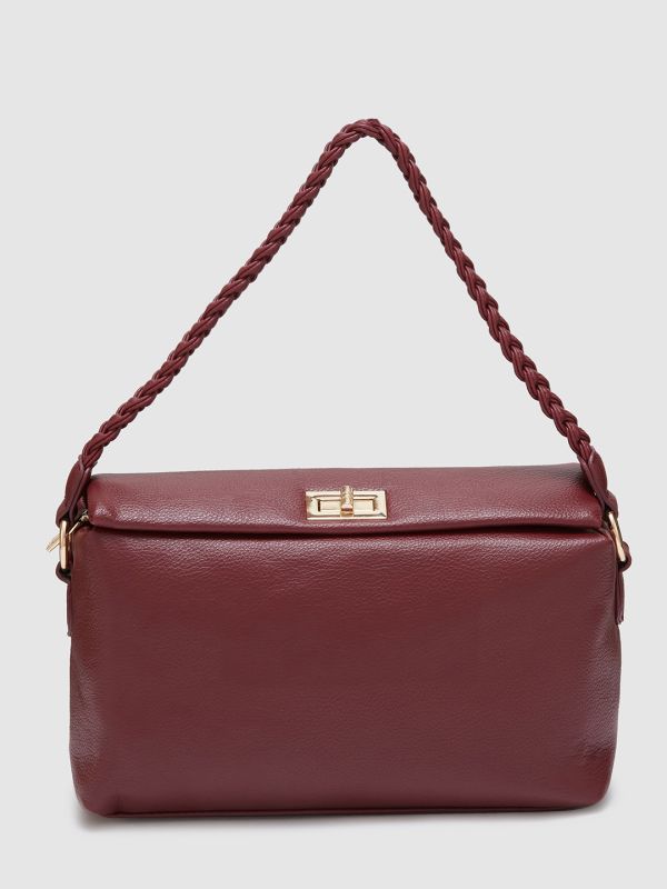 Globus Women Astro Dust Maroon Solid Casual Sling Bag