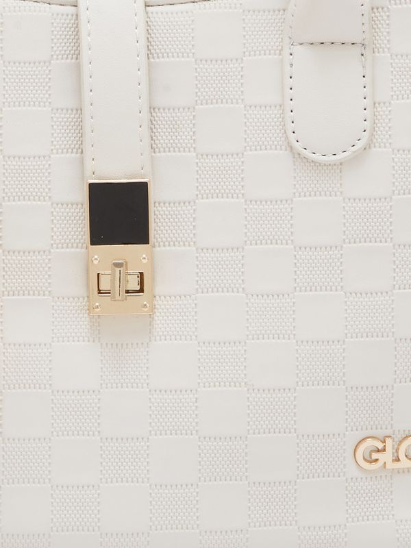 Globus Women Ivory Textured Casual Handheld Bag