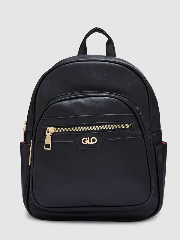 Globus Women Black Solid Smart Casual Backpack