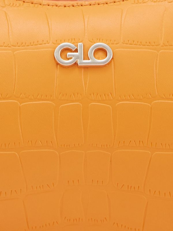 Globus Women Orange Textured Party Sling Bag