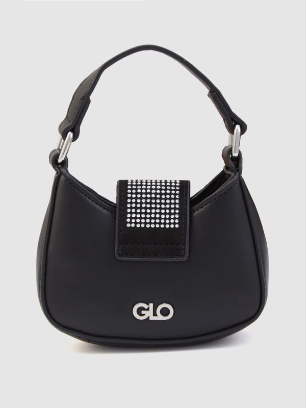 Globus Women Black Embellished Party Sling Bag