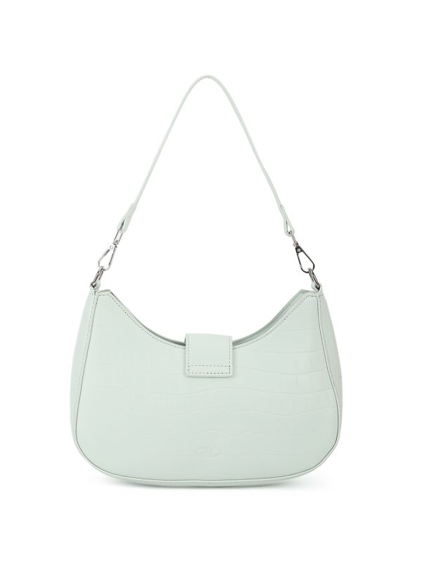 Globus Women Blue Animal Effect Curve Shape Small Party Shoulder Bag With Detachable Strap