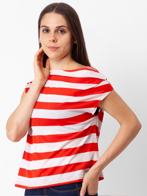 Globus Red Striped Top