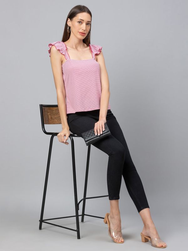 Globus Pink Striped Top