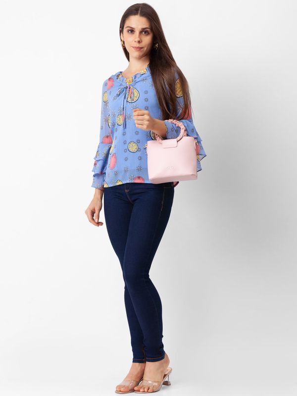 Globus Blue Printed Top