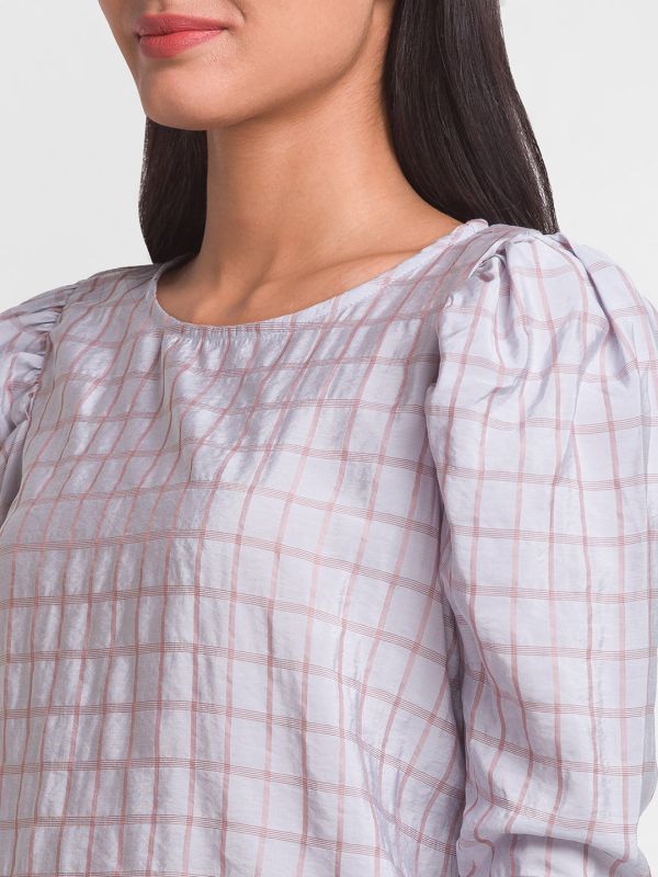 Globus Grey Checked Top