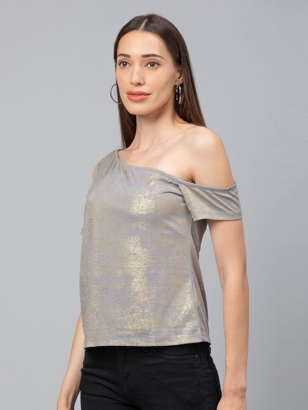 Globus Grey Embellished Top