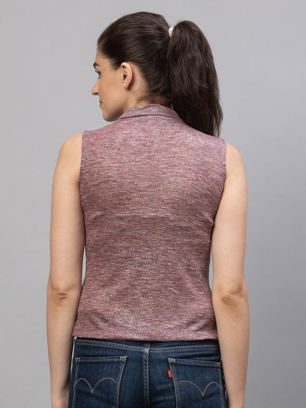 Globus Mauve Self Design Top