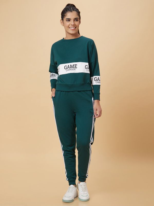 Globus Women Green Regular Fit Jogger