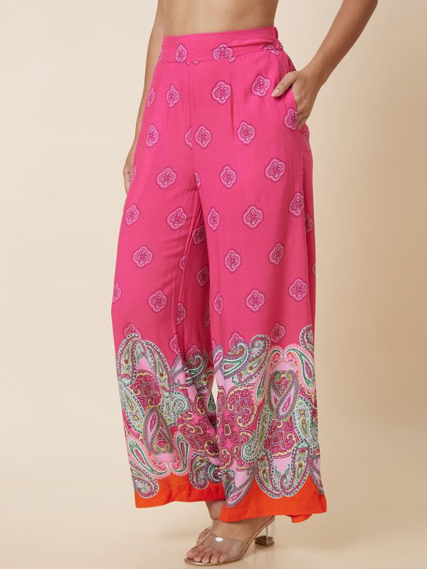 Globus Women Pink Wide Leg Palazzo