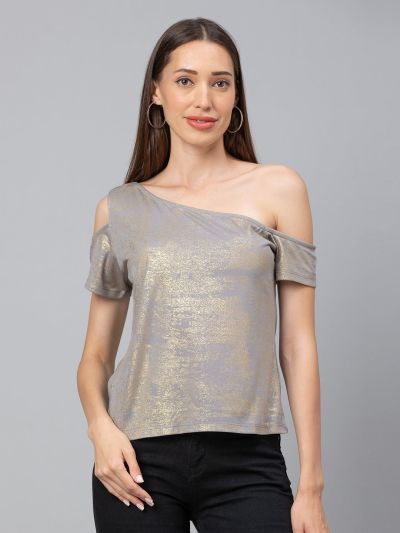 Globus Grey Embellished Top