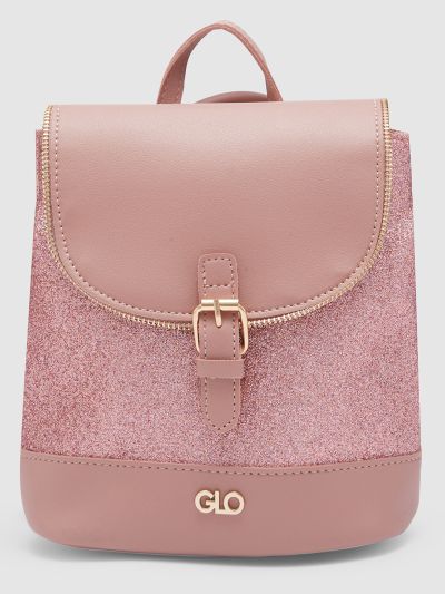 Globus Women Taupe Textured Vegan Leather Backpack