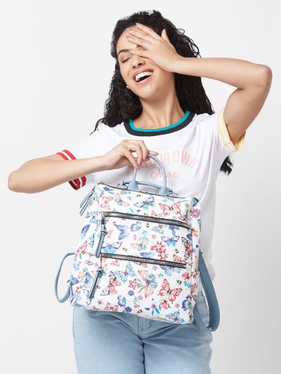 Globus Women Multi Print Smart Casual Backpack