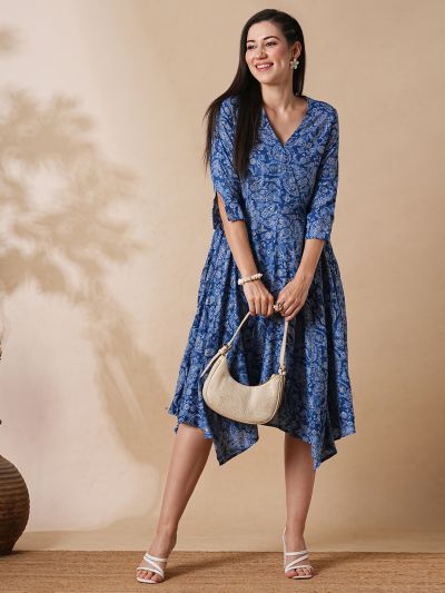 Floral fusion midi dress best sale