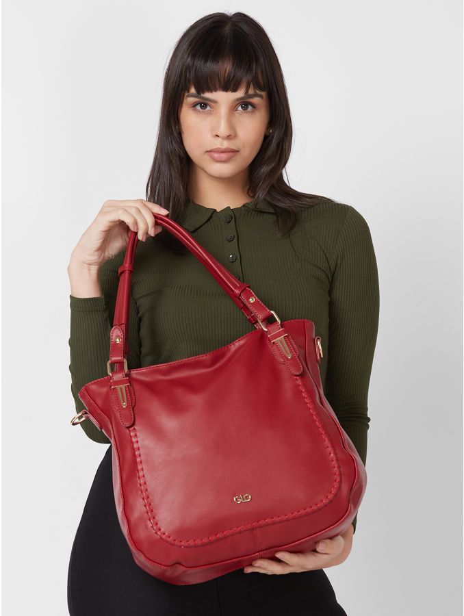 Maroon discount hobo bag