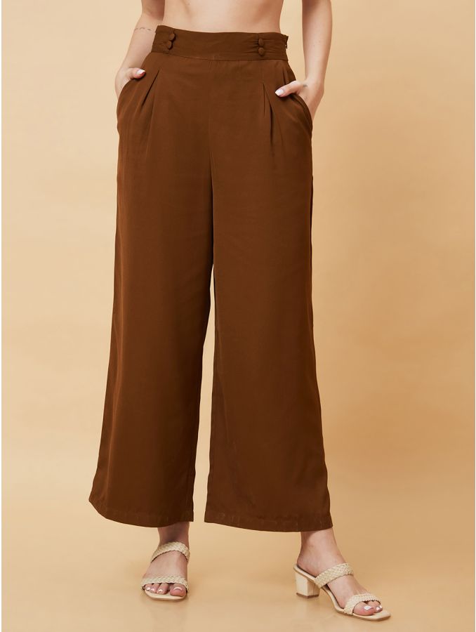 Buy Coral Red Parallel Pants Online - W for Woman-cheohanoi.vn