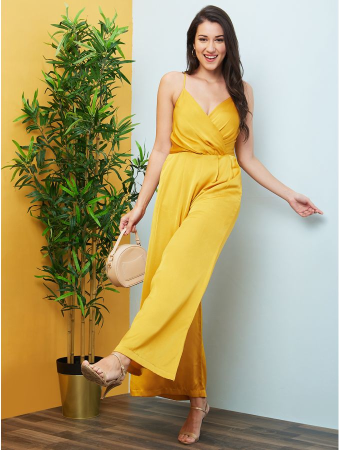 Yellow sale jumpsuit formal