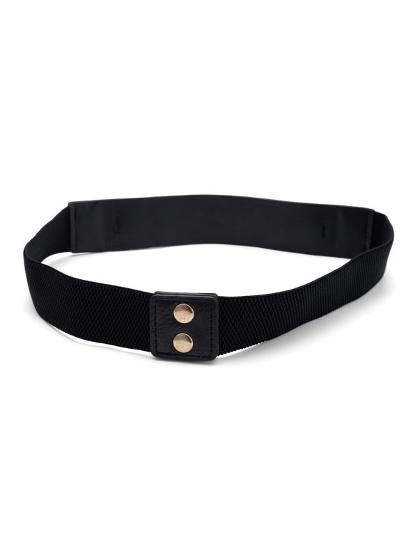 Globus Women Black Solid Wide Fashion Belt