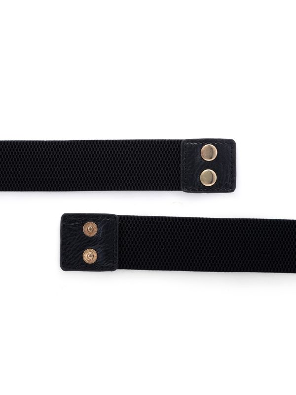 Globus Women Black Solid Wide Fashion Belt