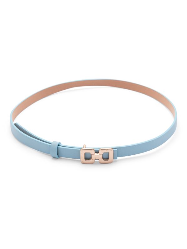 Globus Women Blue Solid Slim Fashion Belt