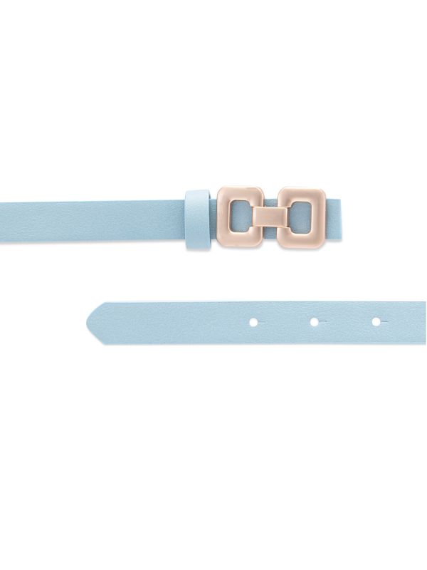 Globus Women Blue Solid Slim Fashion Belt