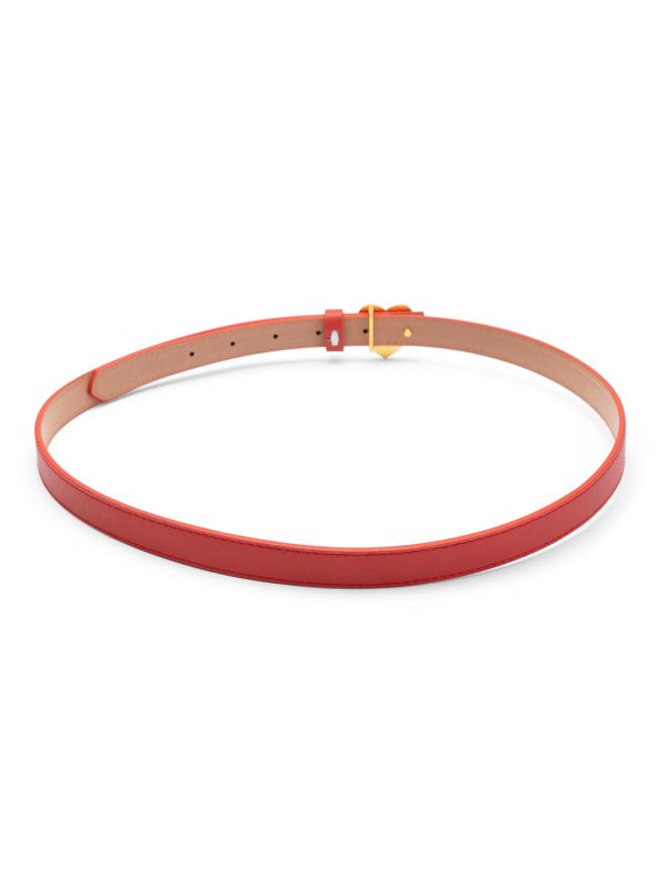 Globus Women Red Solid Slim Fashion Belt