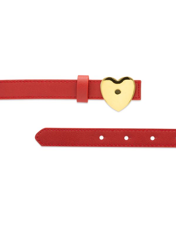 Globus Women Red Solid Slim Fashion Belt