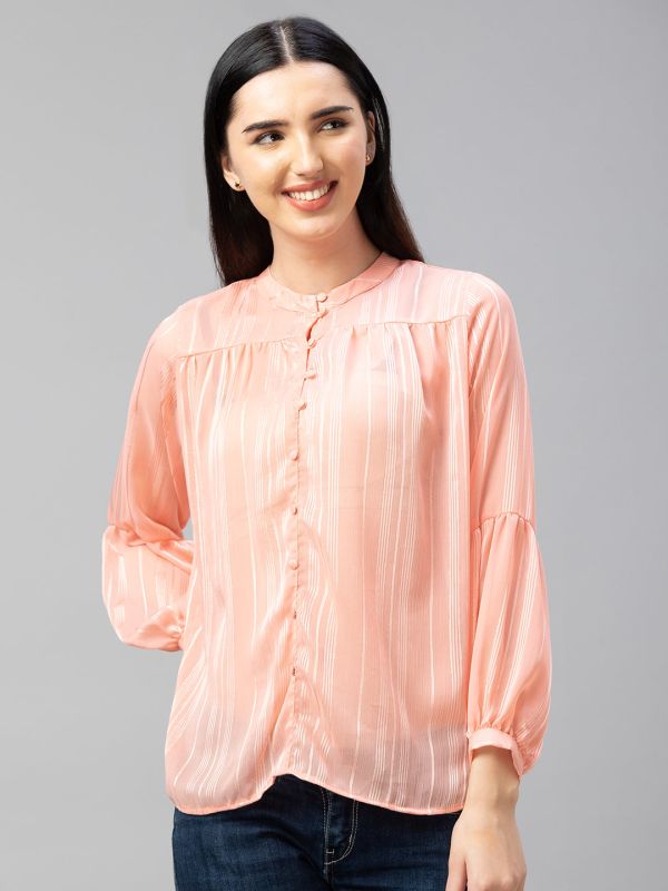 Globus Peach Striped Top